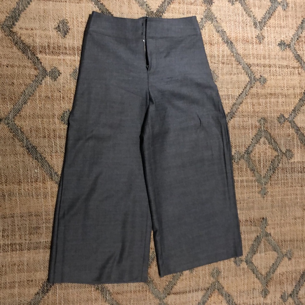 Gray Straight Leg Women's Pants